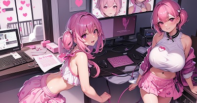 AI-generated anime-style image