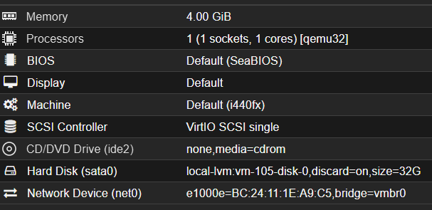 [Configuration Proxmox VE]