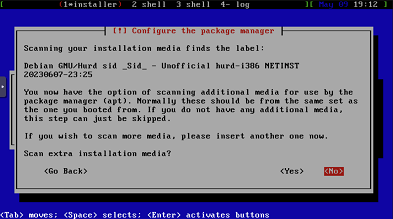 [Installation du Hurd : copie du système de base]