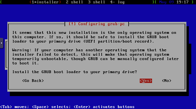 [Installation du Hurd : installation de GRUB]