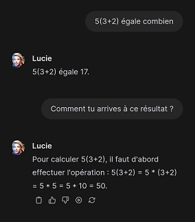 [Lucie - Exemple mathématique 2]