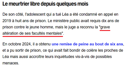 [Le meurtrier libéré au bout de seulement six ans... Totalement scandaleux]