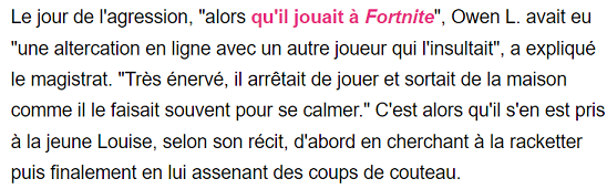 [Owen L., le « tueur » de Fortnite]