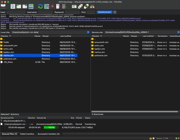 [Savegarde d'une VM avec FileZilla]