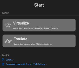 [Création d'une VM avec UTM]