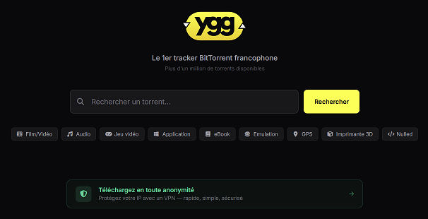 [Nouveau site de Ygg]
