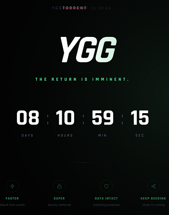 [Nouvel accueil YggTorrent]