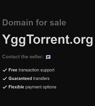 [Mise en vente 'yggtorrent.org' #1]
