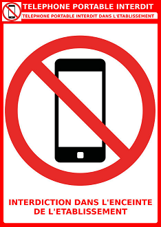 [Téléphone interdit dans l'établissement]
