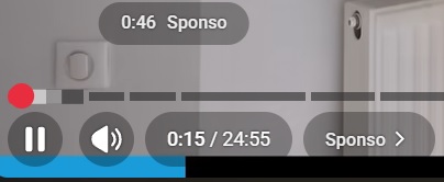 [Barre de navigation YouTube repérant une sponsorisation]
