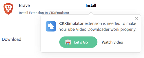 [Installation de CRX pour Brave]