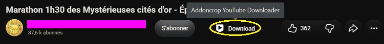 [Bouton de téléchargement sur Edge]