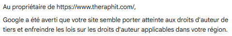 [Notification de Google]
