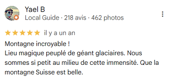 [Avis Google de Yael B. sur le Cervin]